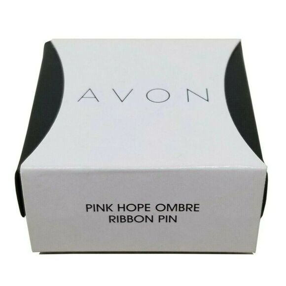 AVON "PINK HOPE OMBRE RIBBON PIN" (BREAST CANCER) ~ NEW!!! - Picture 2 of 5